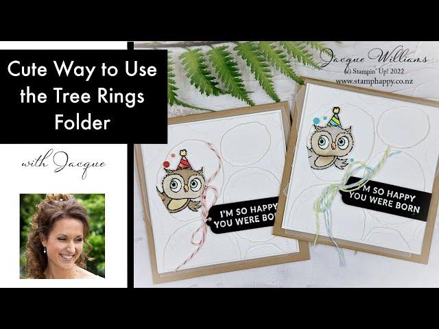 Cute Way to Use the Tree Rings Folder with the Adorable Owls!