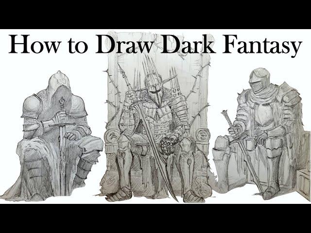 Guide to Drawing Knights and Armor | Dark Fantasy