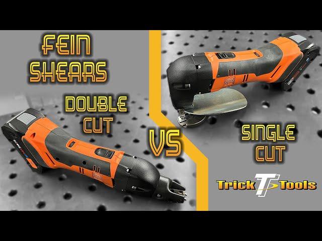 Double Cut VS Single Cut Cordless Metal Shears by Fein - at Trick-Tools.com