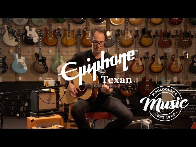 Epiphone USA Texan Acoustic Guitar Demo by Mooloolaba Music