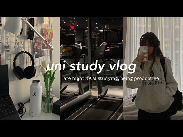 uni study vlog  late night 3 AM studying, being productive, electrical engineering labs