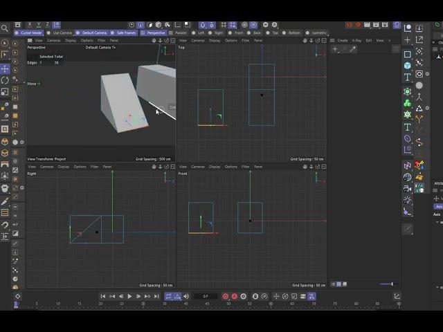 Snapping  axis constrain moving Cinema 4D