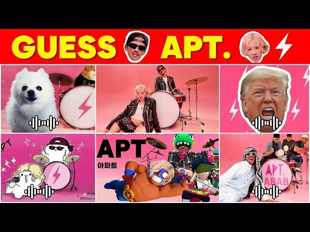 Guess APT. Songs & Variants by Their Voice 2 | ROSÉ & Bruno Mars APT. Song Covers Quiz 