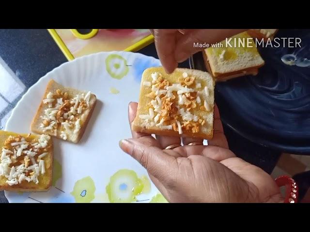 How to make garlic cheese bread in Assamese/Nilu vlogs