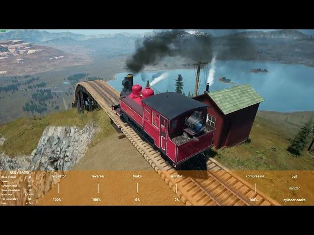 RAILROADS Online Fun Ruby Basin Doing 116mph Down Hill 1440p