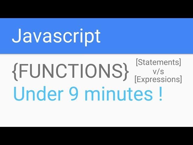 JavaScript functions explained | learn javascript basics