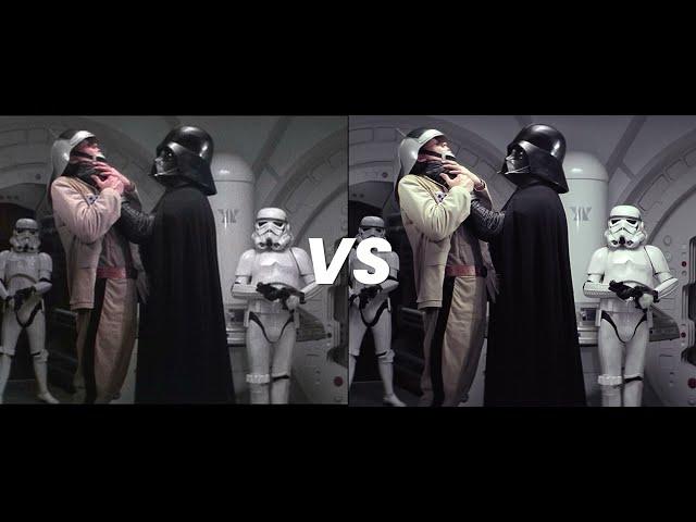 Star Wars Original Theatrical DVD (Limited Edition) vs Disney 4K Blu ray COLOR COMPARISON