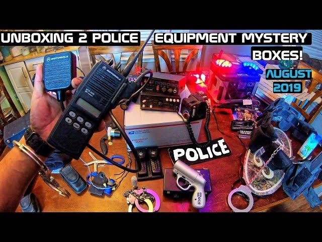 Unboxing 2 Police Equipment Mystery Boxes! Crown Rick Auto AUG 2019