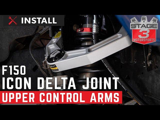 2004 - 2019 F150 ICON Billet Aluminium Delta Joint Upper Control Arms Install