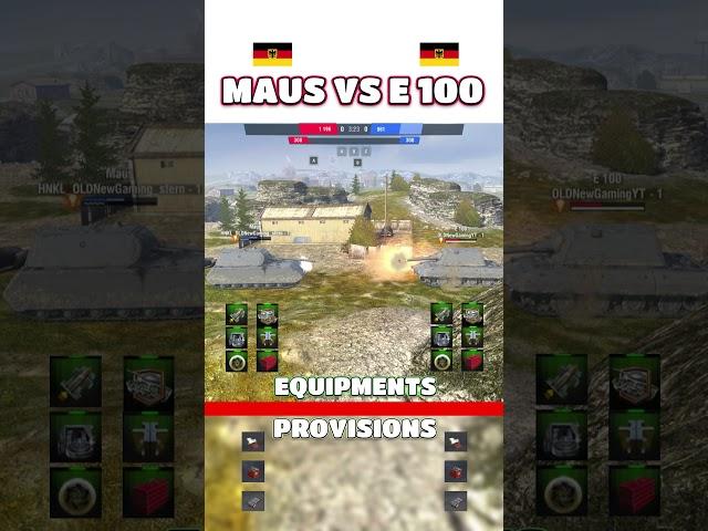 MAUS vs E 100 in World Of Tanks Blitz  #shorts #wotblitz #wot #wt