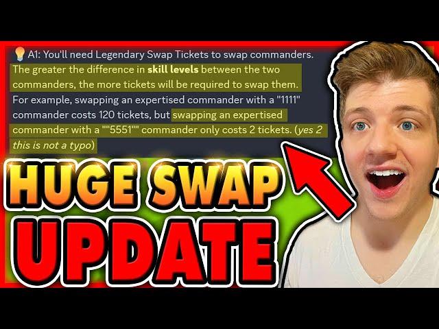 FINAL Commander Swap UPDATE! Goes Live TOMORROW in Rise of Kingdoms