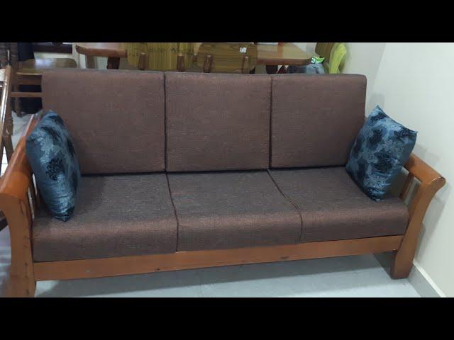 wooden sofa cushion replace in mould foam five years warranty door step service WhatsApp 9841085275