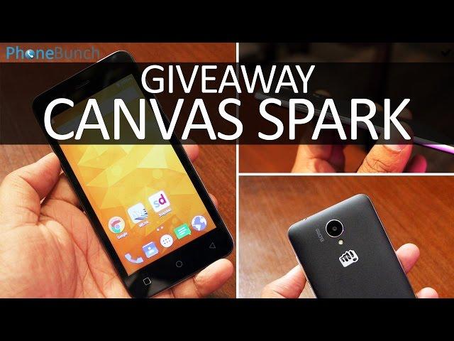 PhoneBunch Giveaway: Micromax Canvas Spark Giveaway