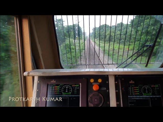 Inside WDP4D Locomotive- Cab Ride at 100KMPH  [Part-1]