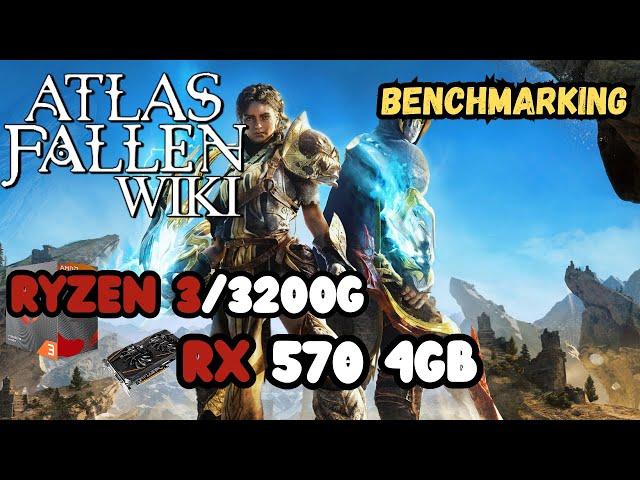 Atlas Fallen : RYZEN 3,3200g | RX 570 4gb | 32 gB MRAM, TESTE/Benchmarking !!