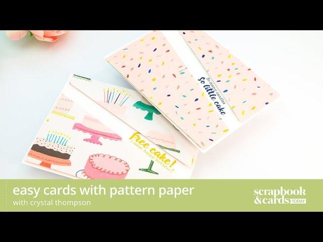 Easy Cards with Pattern Paper