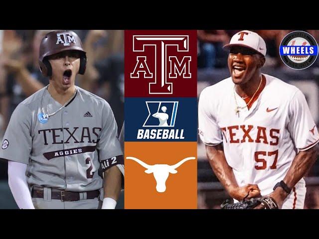 #3 Texas A&M vs Texas (EXCITING!) | Regionals Winners Bracket | 2024 College Baseball Highlights