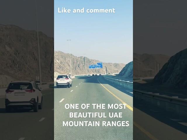 Beautiful mountain ranges of UAE #uae #mountains #dubai #hattadubai #mountainranges #beauty #road