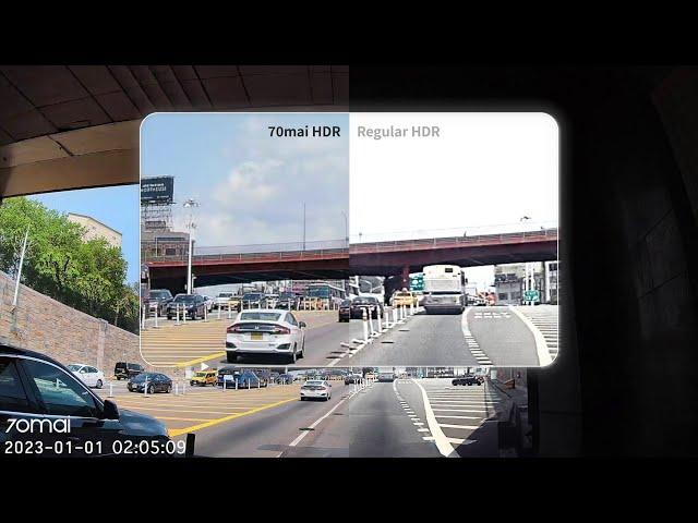 70mai Dash Cam 4K A810 - HDR