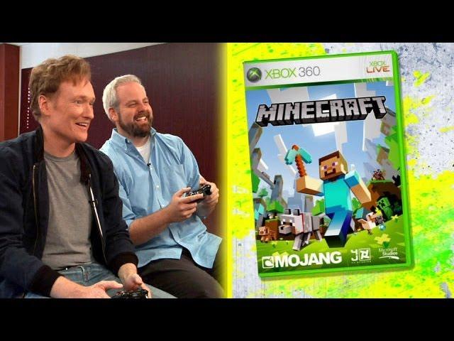 Clueless Gamer: Conan O'Brien Reviews "Minecraft"  - CONAN on TBS