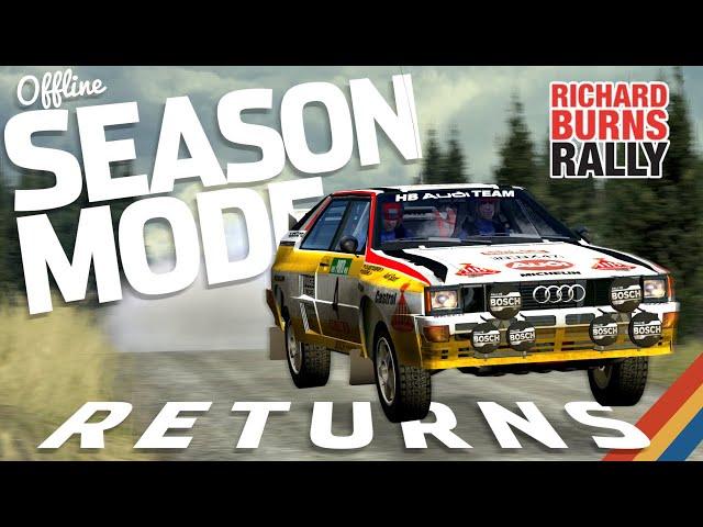 Richard Burns Rally's Fantastic Offline Mode is Back! - RSF 1.51 Update