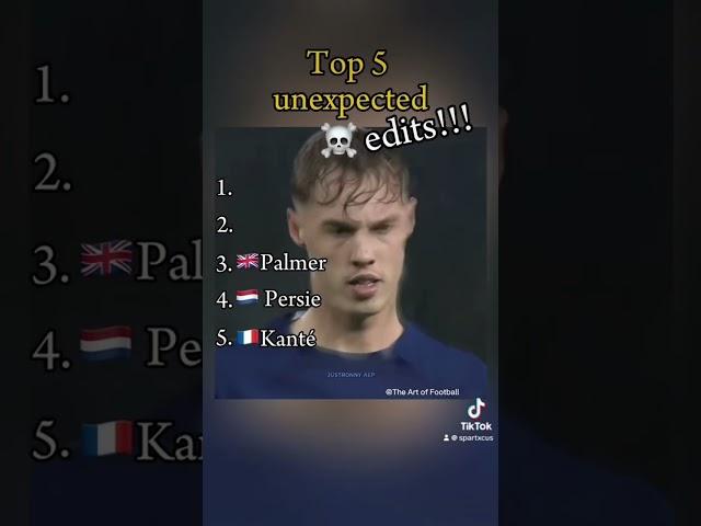 Top 5 unexpected edits #football #premierleague #music #edits #unexpectedshorts #viral