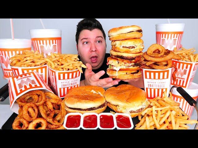 Whataburger • Honey Butter Chicken & Cheeseburgers • MUKBANG