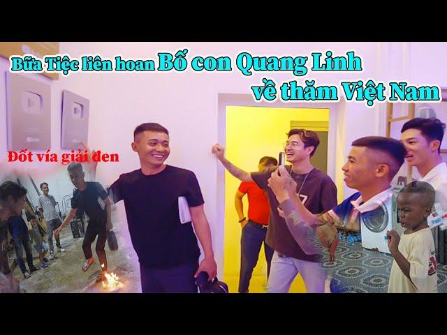 Cô Gái Châu Phi || liên hoan tiễn bố con Quang Linh về thăm Việt Nam