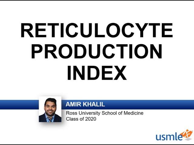 Reticulocyte Production Index