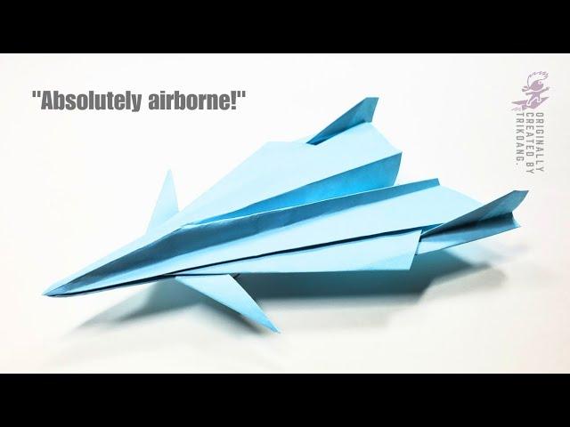 BEST PAPER AIRPLANE - How to make a Paper Airplane that Flies | X-Factor