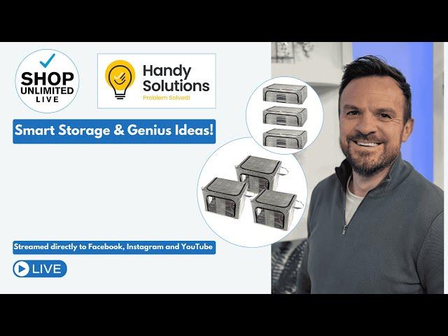 Storage Solutions and Ideas from Handy Solutions | Live Shopping from Shop Unlimited Live