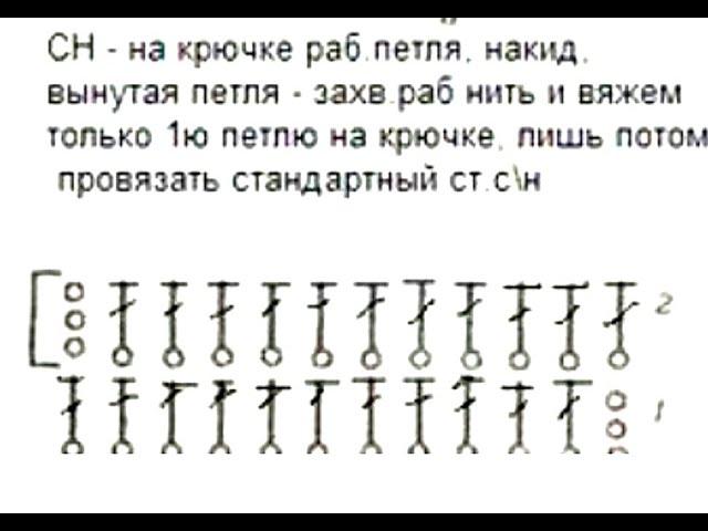 Курс для начинающих "Крючок с 0". Удлиненный столбик с 1 накидом (имеет несколько названий).