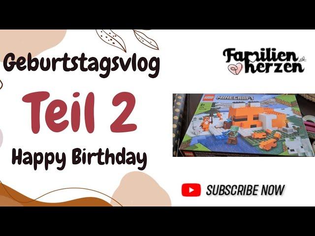 Geburtstagsvlog           TEIL 2/ Geschenke