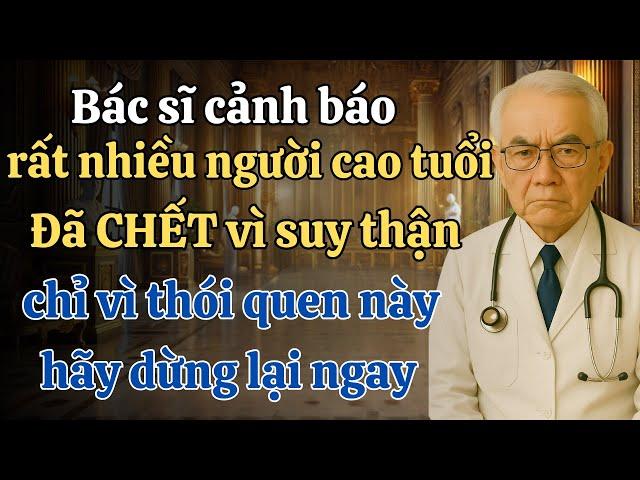 Là một BÁC SĨ, TÔI VAN XIN! Người lớn tuổi: HÃY NGỪNG THÓI QUEN HÀNG NGÀY này - nó gây ra SUY THẬN!