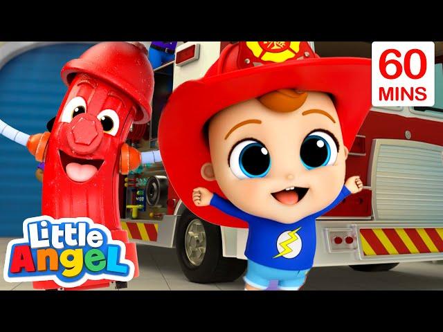 Learn Fire Safety with Baby John | Little Angel | Moonbug Kids - Fun Stories and Colors