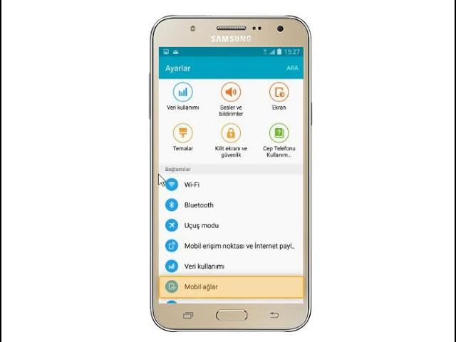 Samsung Galaxy J7 2G-3G-4G-4.5G Şebeke Değiştirme