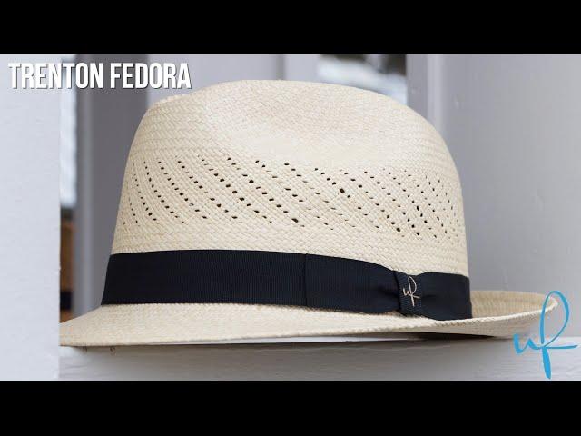 Ultrafino Trenton Vented Straw Panama Hat