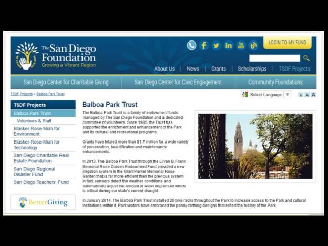 Close Up on San Diego Business Features The San Diego Foundation