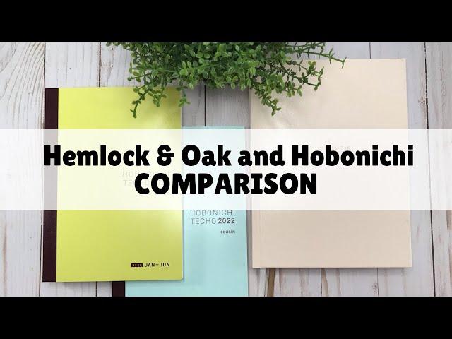 COMPARISON // Hobonichi Cousin to Hemlock & Oak // KarynaLovesToPlan