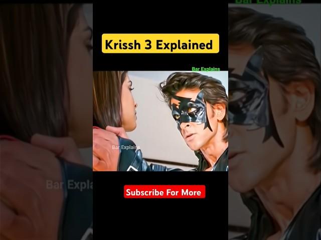 Krissh 3 Explained #shorts