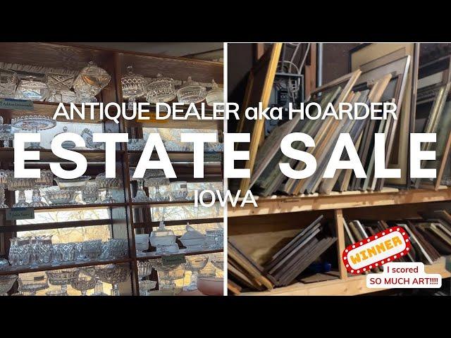 Shop an Antique Dealers Estate Sale | I Scored SO MUCH Art!!!