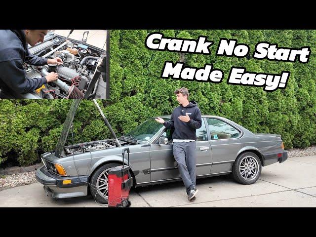 A Guide to Solving 1980s BMW Crank No Start | Reviving a BMW 635CSI After Over a Decade of Sitting