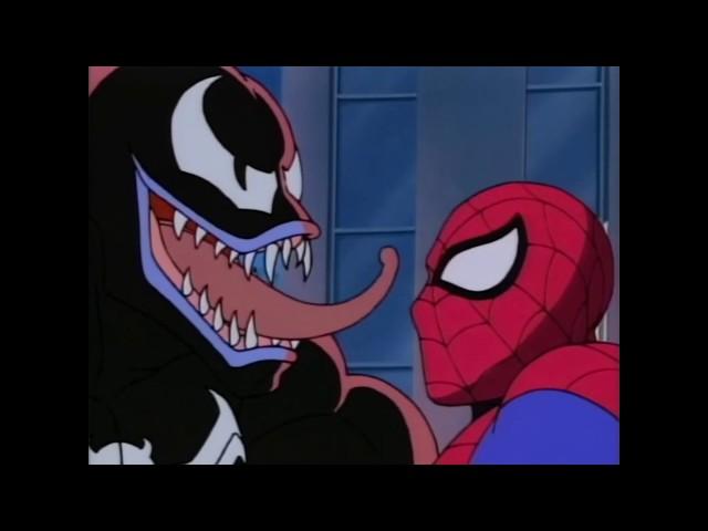 Человек паук встречает Венома. \ Человек-паук Spider-Man \ Мультфильм 1994