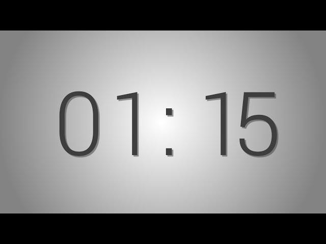 1 Minutes 15 seconds countdown Timer - Beep at the end | Simple Timer (one min fifteen sec)