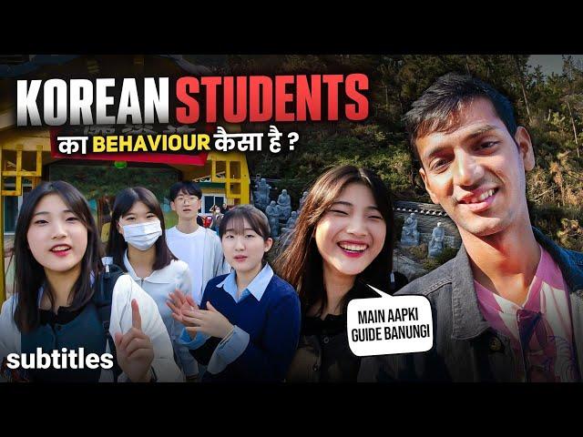 Korean Students Behavior with Tourists? | Busan City Tour 