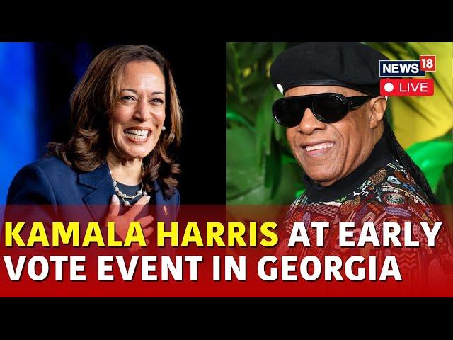 LIVE: Stevie Wonder Sings Happy Birthday To Vice President Kamala Harris In Georgia | N18G