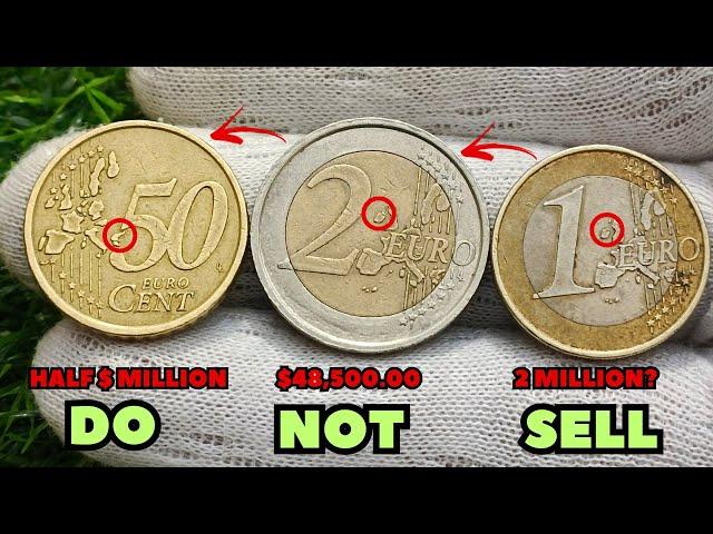 Do Not Sell~The Ultimate Guide to the Valuable Euro Coins Worth Money-Top 3 Euro Coins Values!