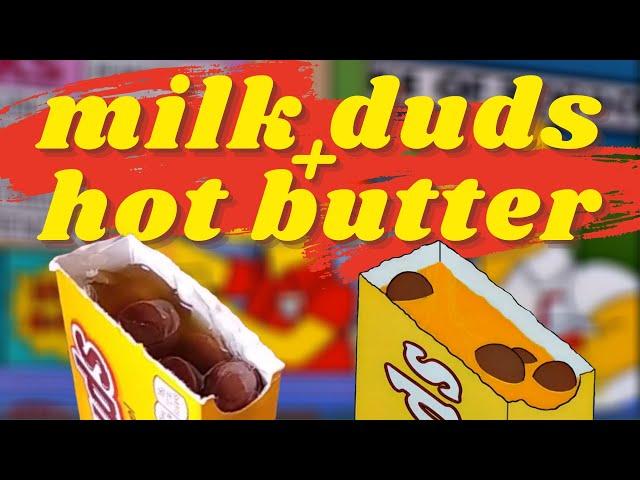 Homer Simpson's Milk Duds + Hot Butter TASTE TEST