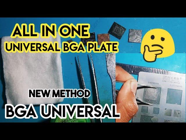 Reballing cpu with universal plate | cetak ic dengan plat bga universal | Part 1 #reballingic