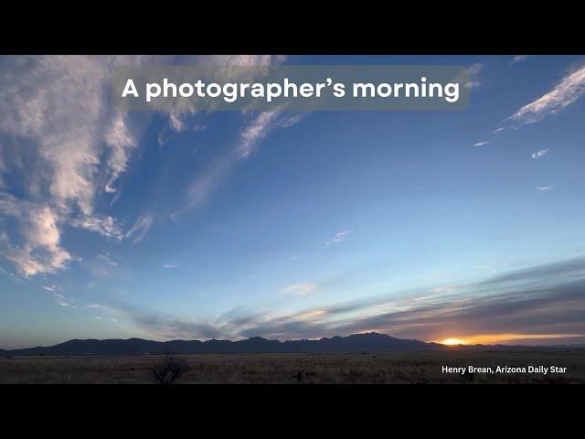 Nature photographer Jack Dykinga rises with the birds